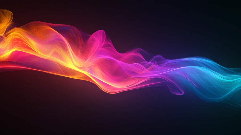 流光渐变彩色炫酷飘带