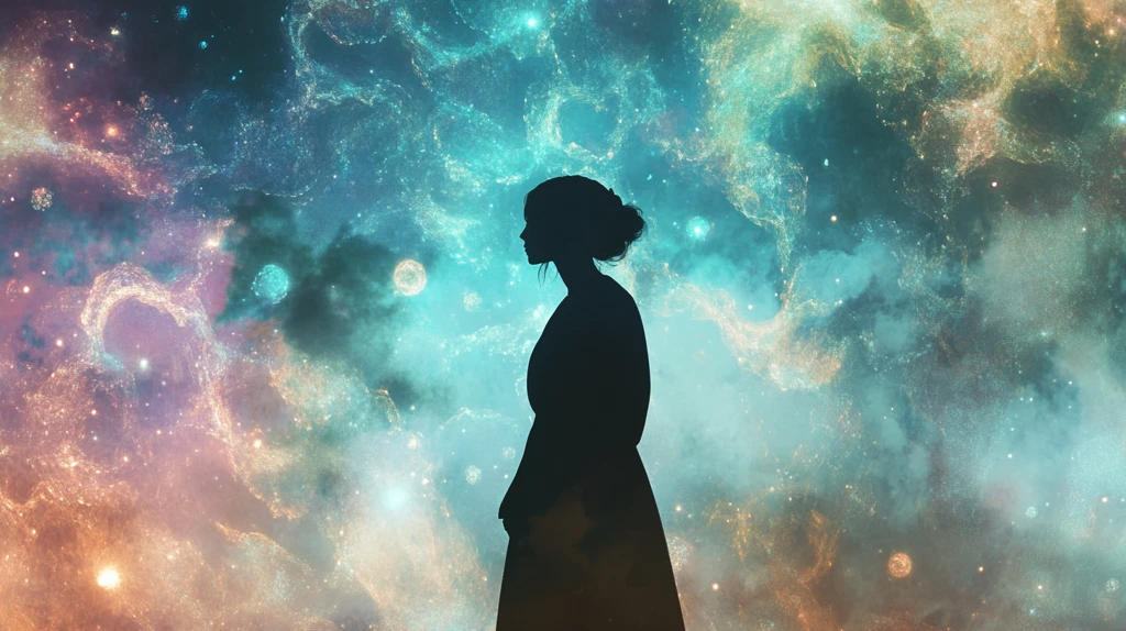 星辰大海女孩背影