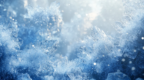 冰面霜花冰花