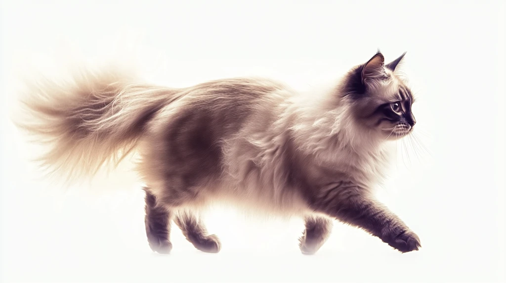 写实猫毛茸茸宠物插画