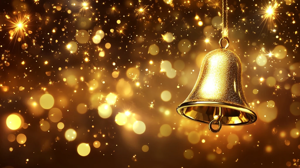 金色铃铛闪耀装饰