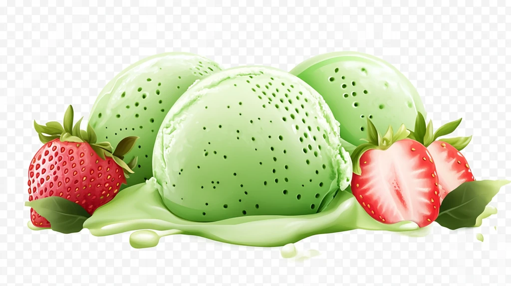 手绘写实水果草莓