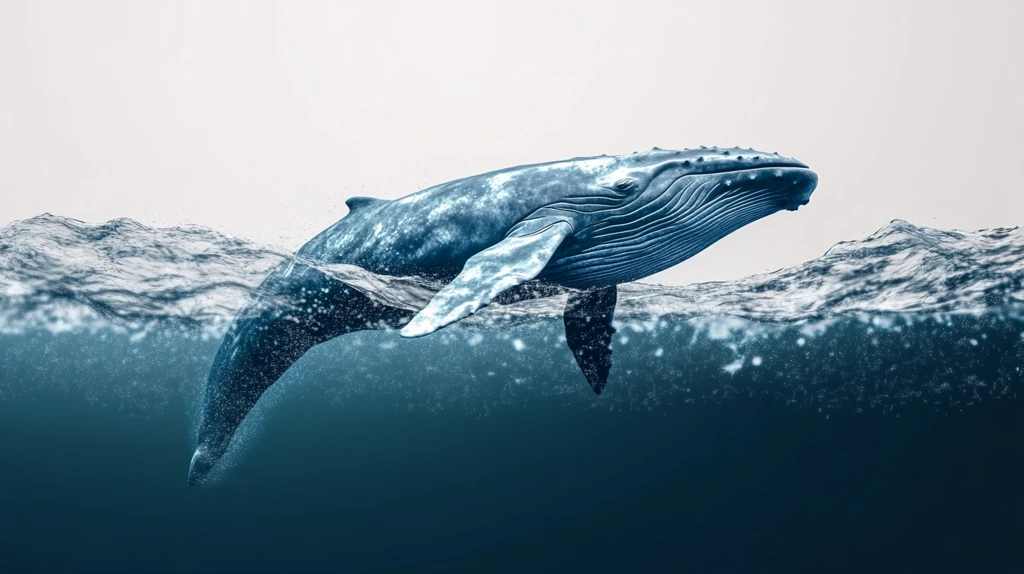 鲸鱼翻滚素材