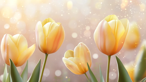 梦幻郁金香背景