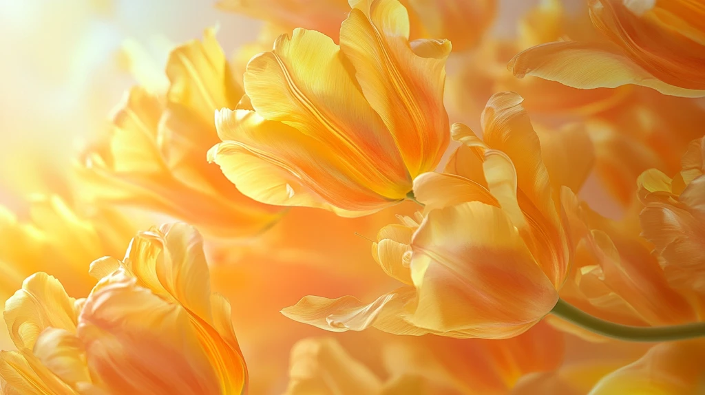 质感郁金香花朵