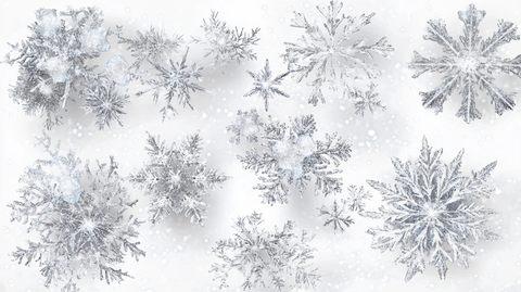 冰晶雪花素材