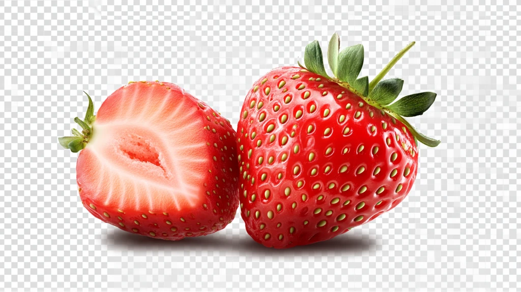 手绘写实水果草莓