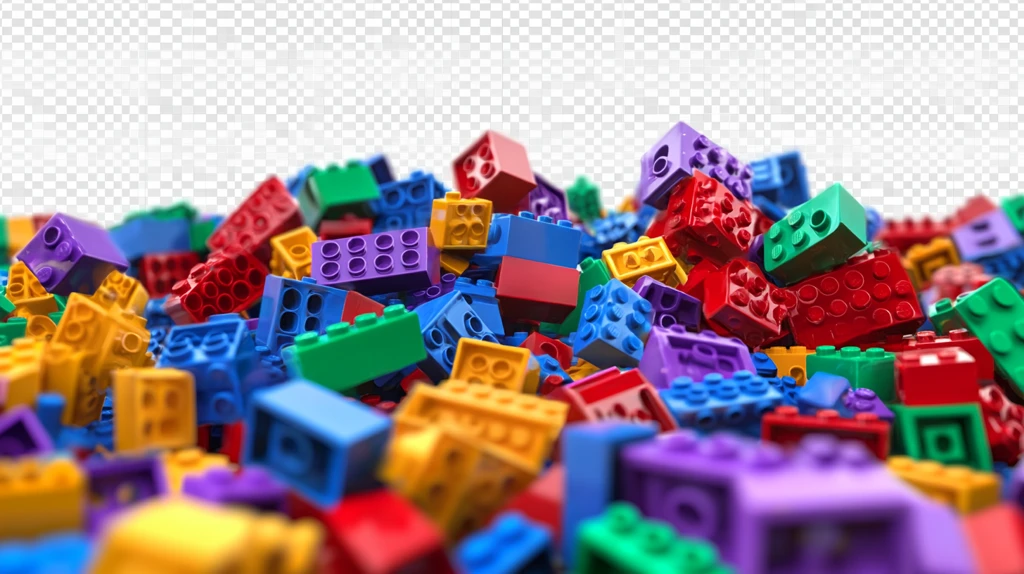 彩色积木乐高素材