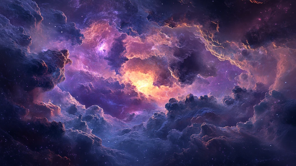 星云宇宙科技背景