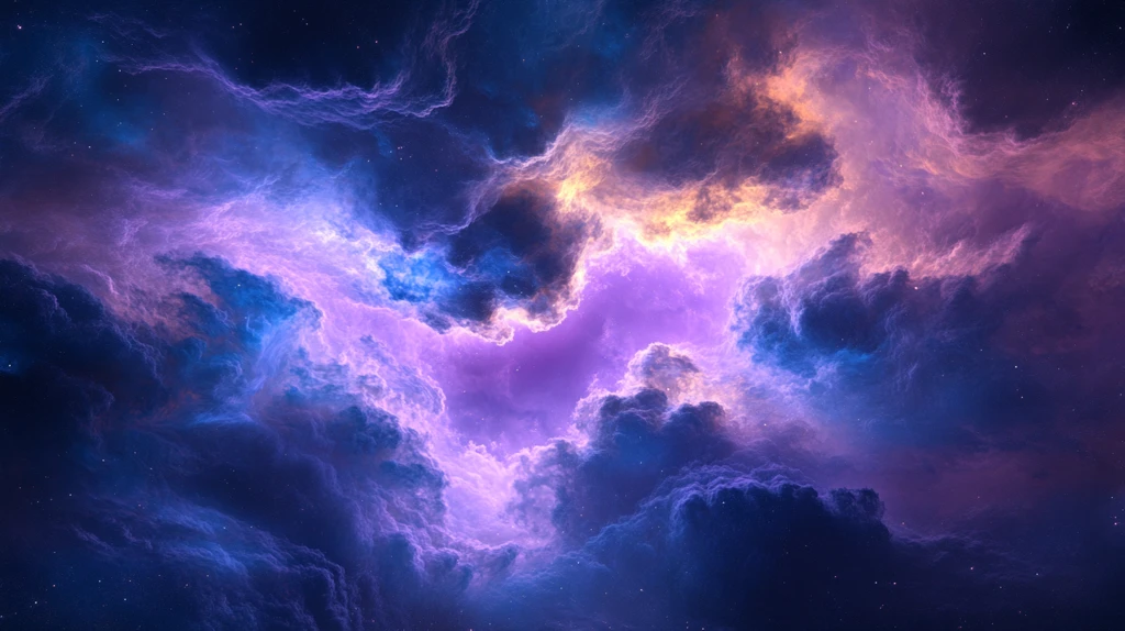 流光溢彩的星云