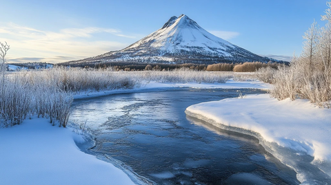 不冻河自然风光