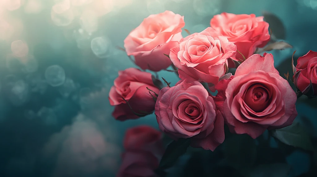 春日绚丽炫丽温柔玫瑰