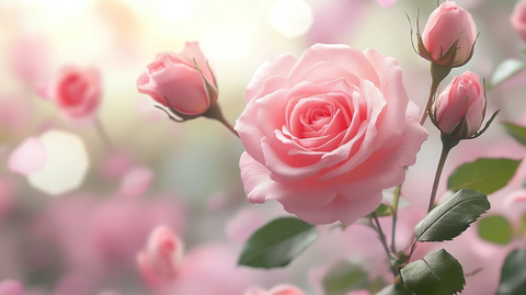 春日绚丽炫丽温柔玫瑰