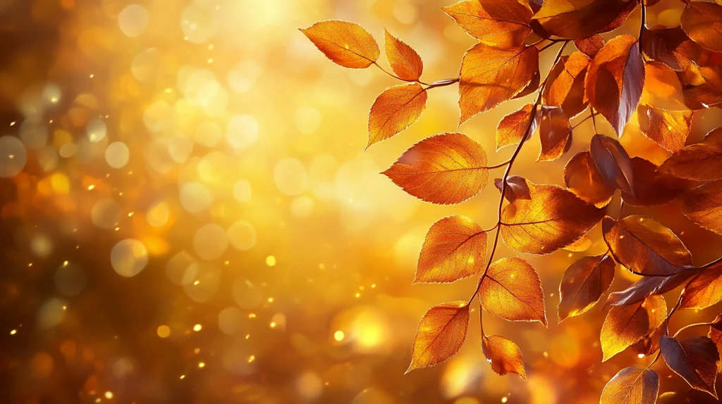 金色树叶背景