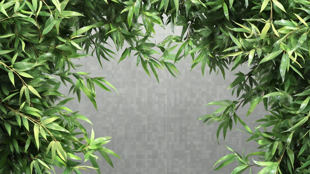 竹叶背景墙