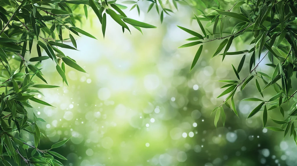 唯美竹叶背景