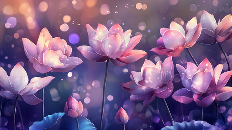 梦幻荷花唯美荷花