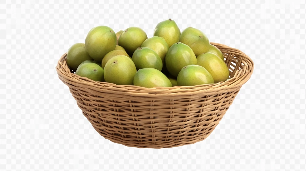 蜂糖李写实插画