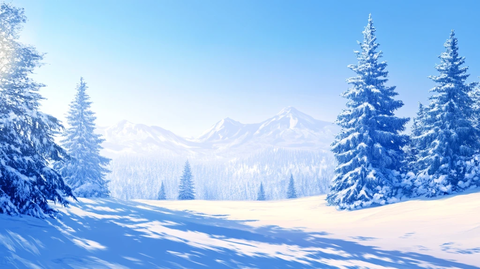 冬日山林风光插图