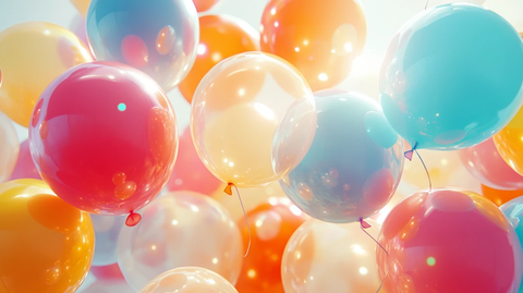 气球背景实拍