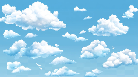 动漫白云素材