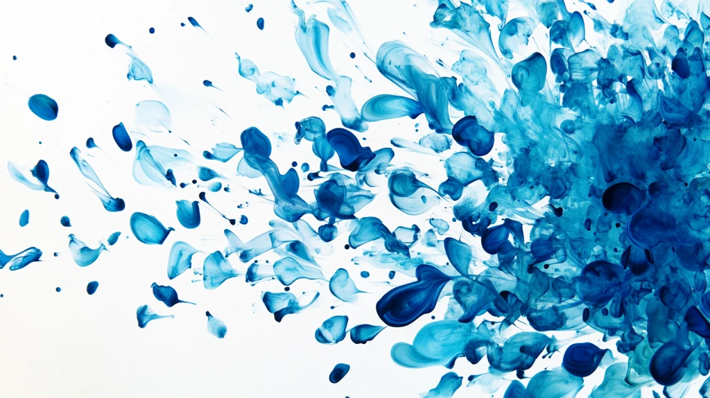 海蓝色玻璃花瓣