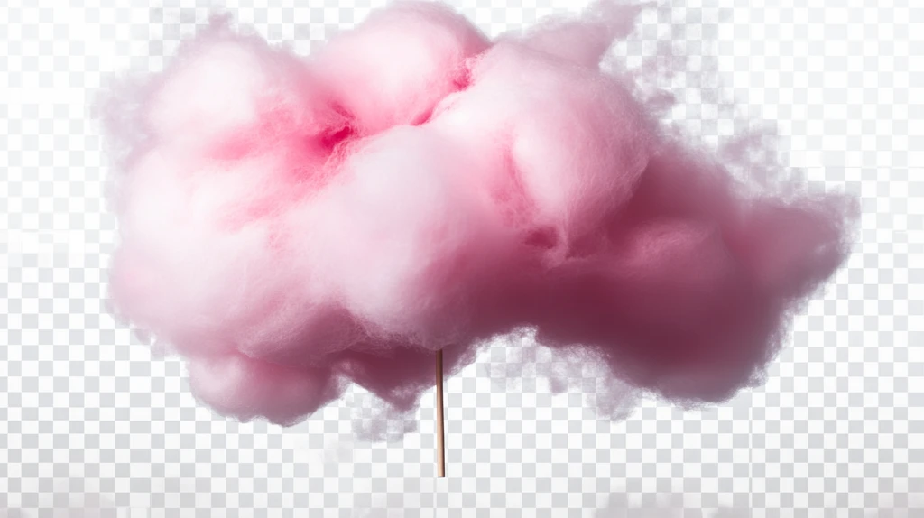 云雾状粉色花絮