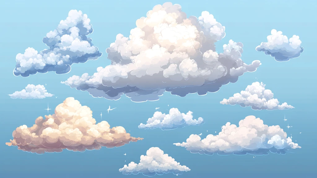 动漫白云素材