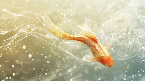 金鱼抽象图