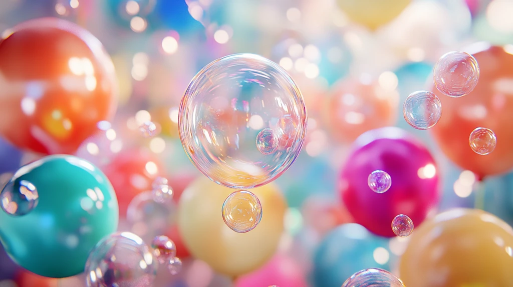绚丽气泡背景壁纸素材
