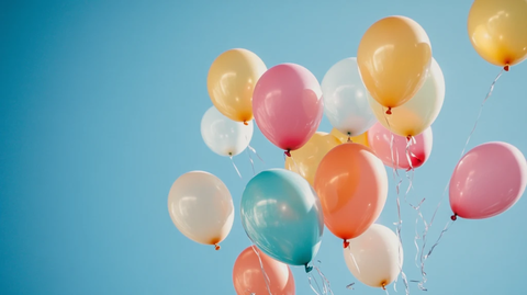 气球背景实拍