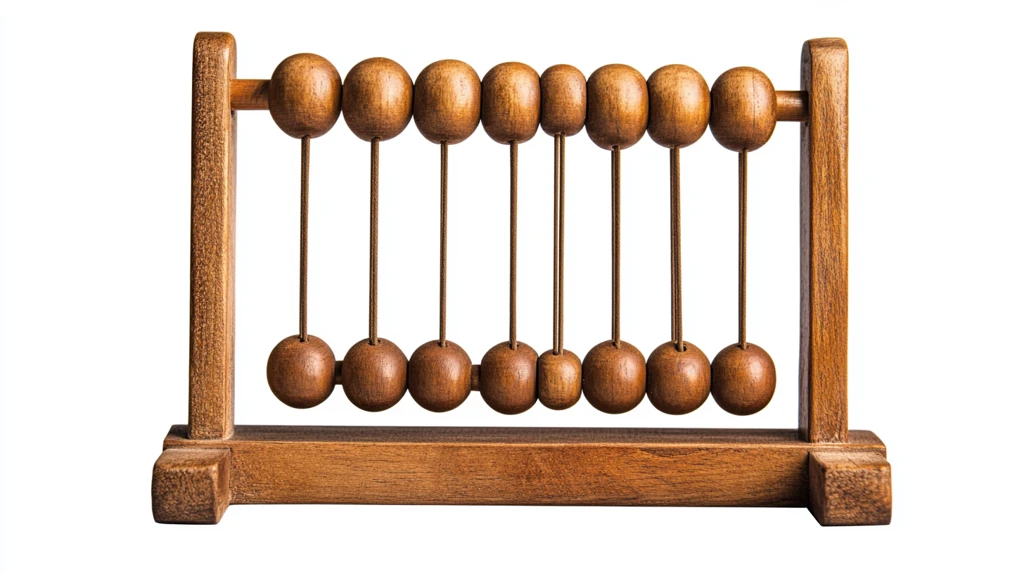 木制古代算盘
