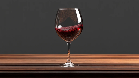 红酒杯高脚杯暖色背景