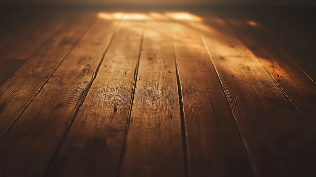 木板上光影