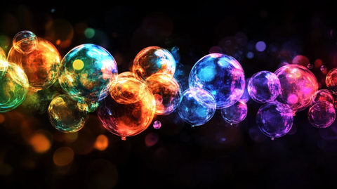 绚丽气泡背景壁纸素材