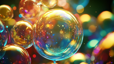 绚丽气泡背景壁纸素材