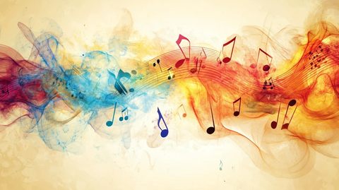 旋律背景展板文化