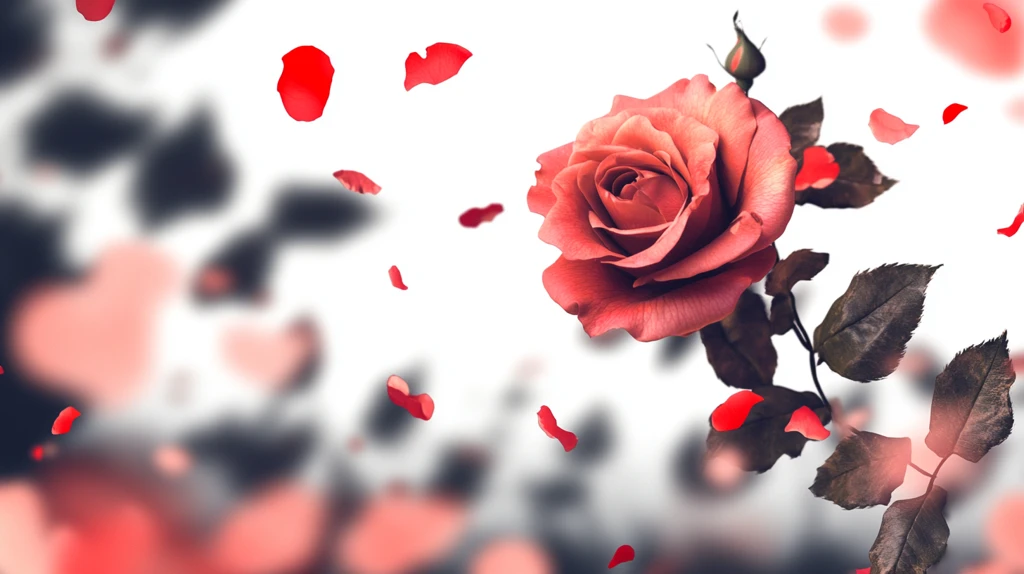 情人节玫瑰插画