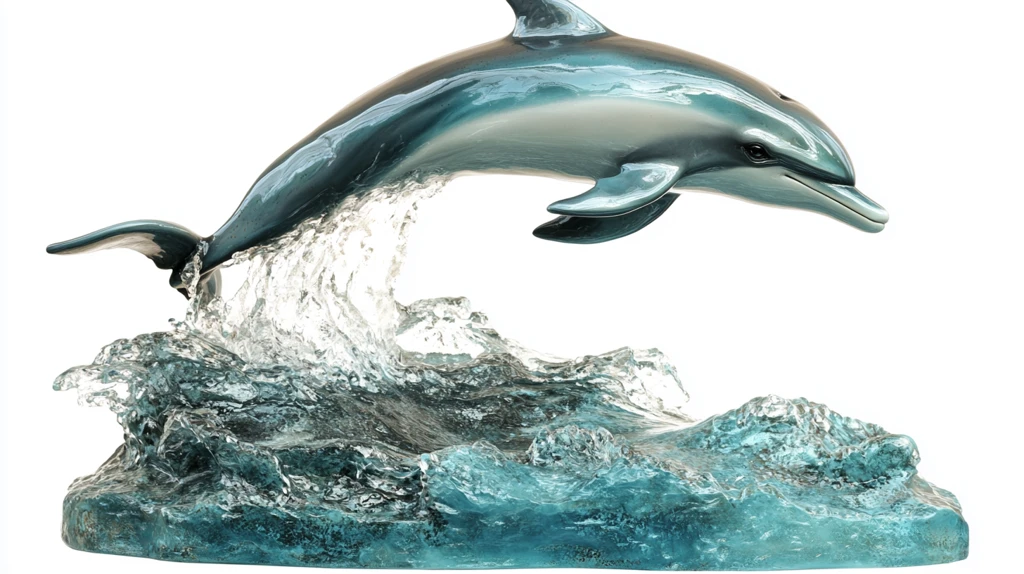 创意海豚摆件