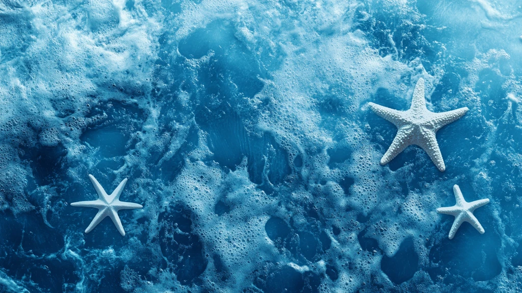 蓝色海星沙滩