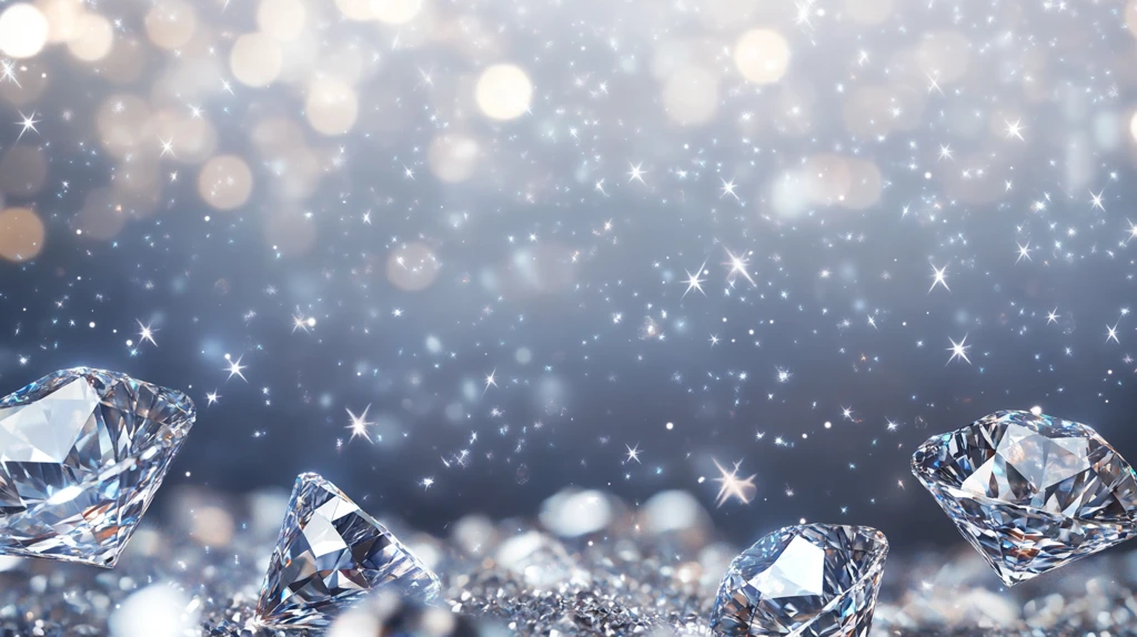 梦幻深蓝钻石背景