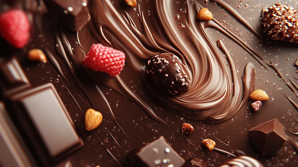 手工巧克力背景