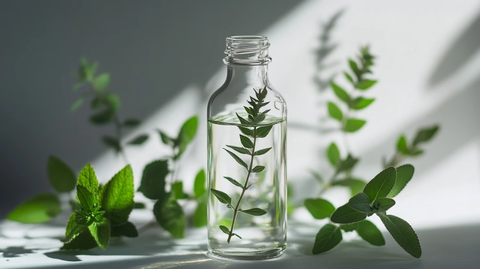 阳光下的玻璃瓶