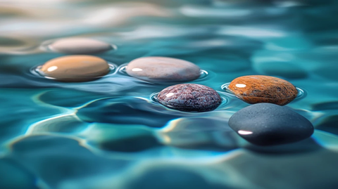 水下石头湖泊卵石