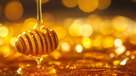 蜂蜜自然流动