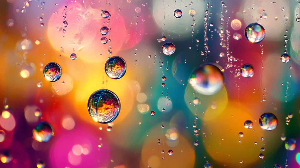 玻璃水珠设计壁纸