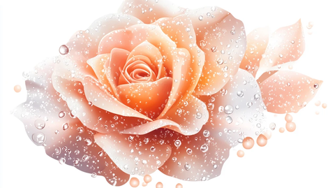 手绘质感玫瑰花