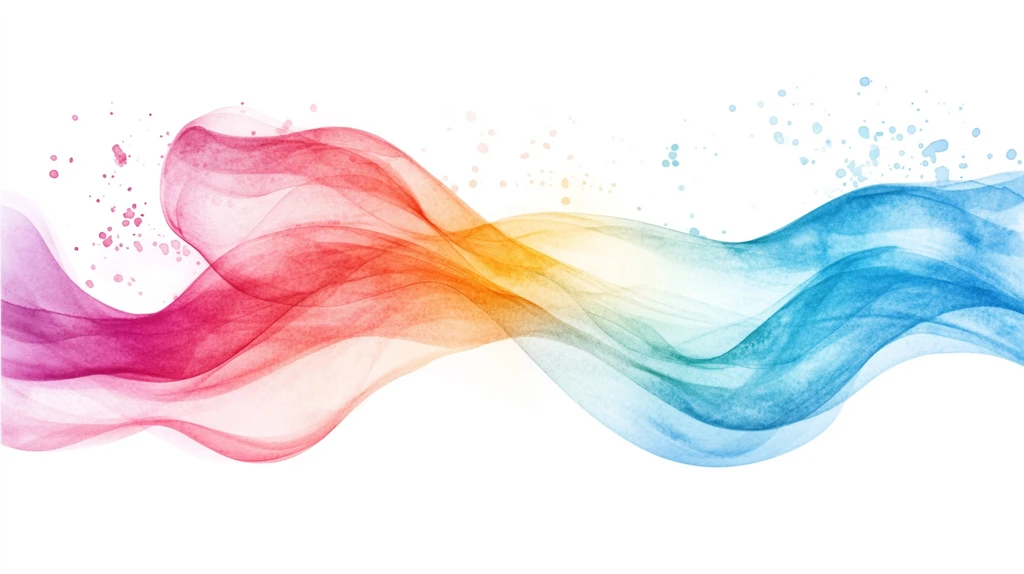 唯美线条彩色飘带素材