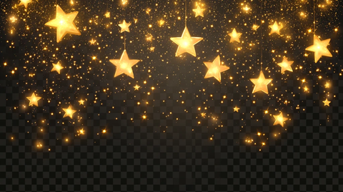金色星星幕