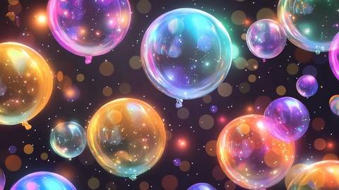 绚丽气泡背景壁纸素材